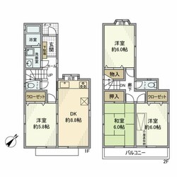 向原戸建の物件間取画像